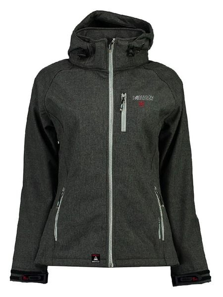 Maison Montaigne Kurtka softshellowa "Tilamai" w kolorze antracytowym rozmiar: XXL. Czarne kurtki sportowe Maison Montaigne, xxl, z aplikacjami, bez kaptura, outdoorowe. Za 170.87 zł.