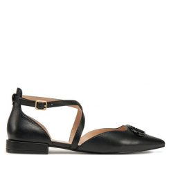Baleriny Liu Jo. Czarne baleriny Liu Jo, bez wzorów, bez obcasa. Za 429.99 zł.