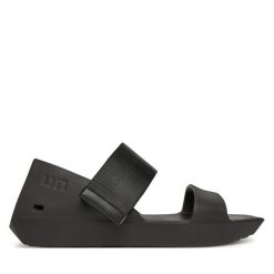 Klapki United Nude. Czarne klapki United Nude, bez wzorów, bez obcasa. Za 389.99 zł.