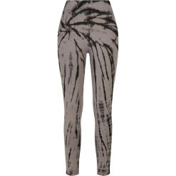 Legginsy Damskie Z Bawełny Tie Dye Z Wysokimi Stanami. Czarne legginsy Urban Classics, xl, bez wzorów, z bawełny, z podwyższonym stanem. Za 131.99 zł.