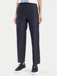 Weekend Max Mara Spodnie materiałowe Ballata 2416781108 Granatowy Regular Fit. Niebieskie spodnie materiałowe Weekend Max Mara, xs, bez wzorów, z materiału. Za 399.99 zł.