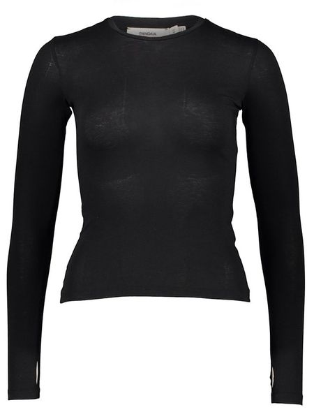 Pangaia Koszulka "365 Cotton-Stretch" w kolorze czarnym rozmiar: XXS. Czarne bluzki Pangaia, xxs, bez wzorów, z bawełny, bez kołnierzyka, bez ramiączek. Za 66.00 zł.