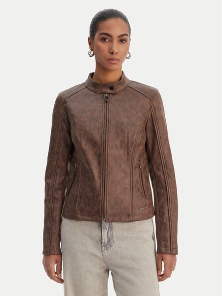 Desigual Kurtka przejściowa 26SWEW10 Brązowy Regular Fit. Brązowe kurtki Desigual, xl, bez wzorów, z wiskozy, bez kaptura. Za 539.99 zł.