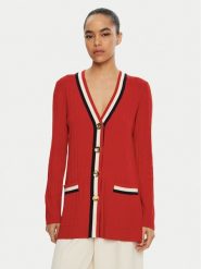 Luisa Spagnoli Kardigan Magistro 58593 Czerwony Regular Fit. Czerwone kardigany LUISA SPAGNOLI, l, bez wzorów, z wełny. Za 879.99 zł.