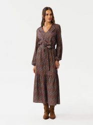 Stylove Sukienka ze wzorem rozmiar: L. Sukienki Stylove, na co dzień, l, bez wzorów, z tkaniny, bez kołnierzyka, bez ramiączek, maxi, proste. Za 166.88 zł.