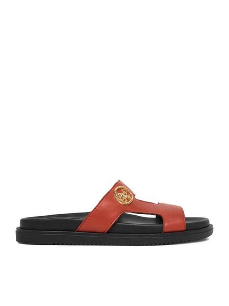 Beverly Hills Polo Club Klapki EO-WI16-SERDINIA-04 Czerwony. Czerwone klapki Beverly Hills Polo Club, bez wzorów, ze skóry, bez obcasa. Za 165.99 zł.