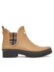 Barbour Kalosze Mallow LRF0091NY19 Beżowy. Brązowe kalosze Barbour, bez wzorów, z gumy. Za 349.99 zł.