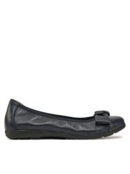Caprice Baleriny 9-22153-42 Granatowy. Niebieskie baleriny Caprice, bez wzorów, ze skóry, bez obcasa. Za 285.99 zł.