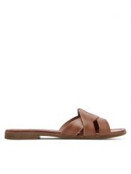 Lasocki Klapki CEO-WI23-RUPIA-02 Brązowy. Brązowe klapki Lasocki, bez wzorów, ze skóry, bez obcasa. Za 139.99 zł.