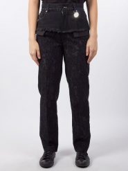 Diesel Clothes Dżinsy "Maru" - Regular fit - w kolorze czarnym rozmiar: W24/L32. Czarne jeansy Diesel Clothes, l, z aplikacjami, z podwyższonym stanem. Za 338.21 zł.