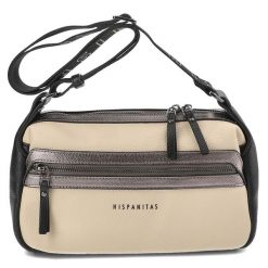 Beżowa Modna Damska Listonoszka Hispanitas. Brązowe listonoszki Hispanitas, bez wzorów, ze skóry ekologicznej, na ramię, bez dodatków. Za 399.00 zł.