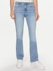 Wrangler Jeansy 112351019 Niebieski Bootcut Fit. Niebieskie jeansy Wrangler, bez wzorów. Za 339.99 zł.