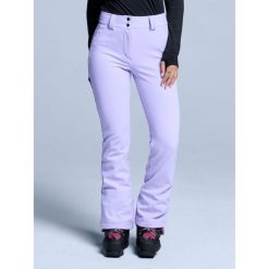 Spodnie narciarskie - Damskie - Elastyczny Softshell - Liliowy. Fioletowe spodnie narciarskie POEDERBAAS, bez wzorów, z elastanu, narciarskie. W wyprzedaży za 633.42 zł.