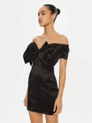 Bardot Sukienka koktajlowa 54327DB2 Czarny Slim Fit. Czarne sukienki Bardot, bez wzorów, z syntetyku, wizytowe, bez kołnierzyka, bez ramiączek. Za 349.99 zł.