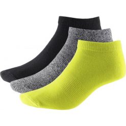 Skarpetki damskie (3 pary) SOD600A - limonka+średni szary melanż+głęboka czer - Outhorn. Skarpety Outhorn. Za 19.99 zł.