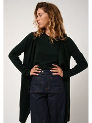 AUTHENTIC CASHMERE Kaszmirowy kardigan "Chésery" w kolorze ciemnozielonym rozmiar: L. Zielone kardigany AUTHENTIC CASHMERE, l, bez wzorów, z kaszmiru. Za 478.99 zł.