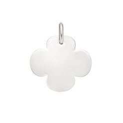 Zawieszka koniczyna 1,5 cm z białego złota próby 585. Białe bransoletki Lilou, złote. Za 898.00 zł.