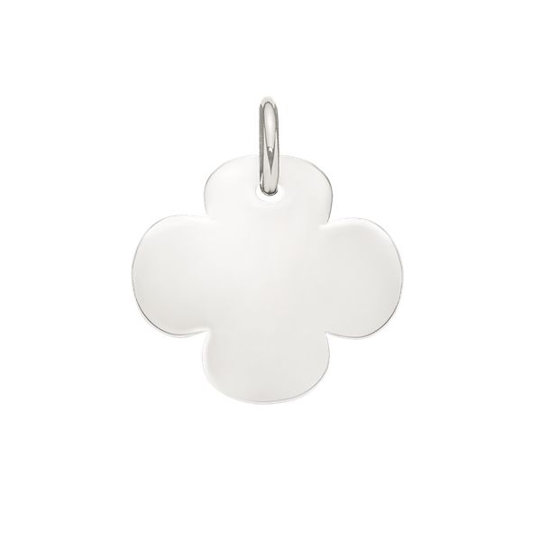 Zawieszka koniczyna 1,5 cm z białego złota próby 585. Białe bransoletki Lilou, złote. Za 898.00 zł.