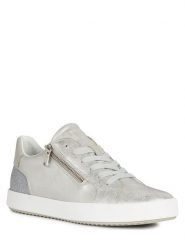 Geox Sneakersy "Blomiee" w kolorze srebrnym rozmiar: 36. Szare trampki Geox, bez wzorów, z gumy, bez zapięcia. Za 185.32 zł.