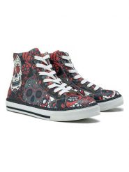 Goby Sneakersy w kolorze czarnym ze wzorem rozmiar: 42. Czarne trampki Goby, bez wzorów, z materiału, za kostkę, bez zapięcia. Za 184.89 zł.