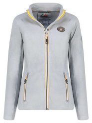 Geographical Norway Kurtka polarowa "Tugim" w kolorze szarym rozmiar: S. Szare swetry Geographical Norway, s, bez wzorów, z polaru, bez ramiączek. Za 70.24 zł.