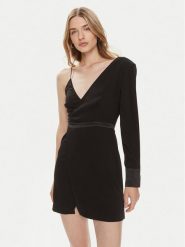 MVP Wardrobe Sukienka koktajlowa MVPE4AB137.0CP0046 Czarny Short Fit. Czarne sukienki MVP Wardrobe, bez wzorów, wizytowe, bez kołnierzyka, bez ramiączek. Za 669.99 zł.