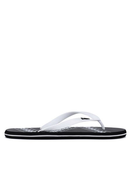 Kappa Japonki 371D2SW Banda Selyn - Black-White Kolorowy. Białe klapki Kappa, bez wzorów, z materiału, bez obcasa. Za 49.99 zł.