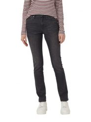 S.Oliver Dżinsy - Slim fit - w kolorze antracytowym rozmiar: 44/L30. Czarne jeansy S.Oliver, l, bez wzorów, z materiału, z podwyższonym stanem. Za 134.95 zł.