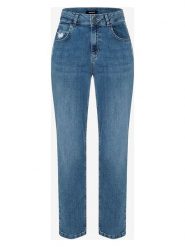 More & More Dżinsy - Tapered fit - w kolorze niebieskim rozmiar: 38. Niebieskie jeansy More & More, z aplikacjami, z podwyższonym stanem. Za 154.43 zł.