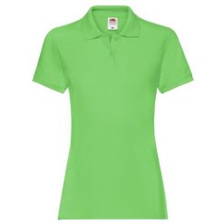 Damska Koszulka Polo Premium Plain. Zielone koszulki polo FRUIT OF THE LOOM, xl, bez wzorów, bez kołnierzyka, bez ramiączek. Za 65.99 zł.