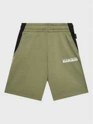 Napapijri Szorty materiałowe Pinta NP0A4GX8 M Zielony Regular Fit. Zielone szorty Napapijri, bez wzorów, z bawełny. Za 69.99 zł.