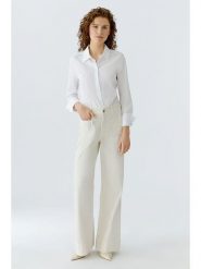 Oui Dżinsy - Comfort fit - w kolorze kremowym rozmiar: 34. Brązowe jeansy Oui, z aplikacjami, z podwyższonym stanem. Za 339.99 zł.