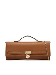 MICHAEL Michael Kors Torebka 30F5GHMC8L Brązowy. Brązowe kopertówki MICHAEL Michael Kors, bez wzorów, ze skóry, bez dodatków. Za 1,019.00 zł.