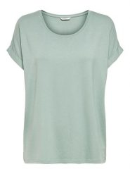 ONLY Koszulka "Moster" w kolorze jasnozielonym rozmiar: M. Zielone bluzki Only, m, bez wzorów, bez kołnierzyka, bez ramiączek. Za 66.00 zł.