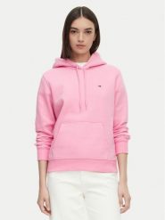 Tommy Jeans Bluza Flag DW0DW19958 Różowy jasny Regular Fit. Czerwone bluzy Tommy Jeans, s, bez wzorów, z bawełny, bez kaptura. Za 329.99 zł.