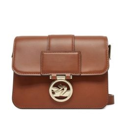 Torebka Longchamp. Brązowe listonoszki Longchamp, bez wzorów, bez dodatków. Za 1,959.00 zł.