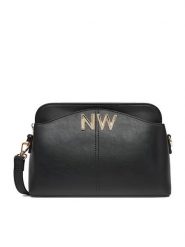 Nine West Torebka CEO-ISABELLA-S23599-1 Czarny. Czarne listonoszki Nine West, bez wzorów, z materiału, bez dodatków. Za 199.99 zł.
