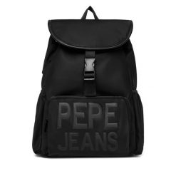 Plecak Pepe Jeans. Czarne plecaki Pepe Jeans, bez wzorów, z jeansu. Za 349.99 zł.