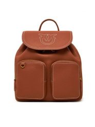 PINKO Plecak Carrie Backpack PE 25 PLTT 104351 A1LF Brązowy. Brązowe plecaki Pinko, bez wzorów, ze skóry. Za 1,139.00 zł.