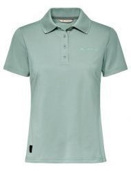 T-shirt damski Essential Polo Shirt. Zielone koszulki polo Vaude, na lato, s, bez wzorów, z dzianiny, bez kołnierzyka, bez ramiączek. Za 296.60 zł.