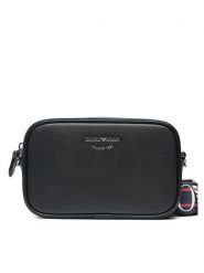 Emporio Armani Torebka Y3H276 Y478E 80001 Czarny. Czarne listonoszki Emporio Armani, bez wzorów, ze skóry, bez dodatków. Za 679.99 zł.
