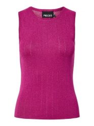 Pieces Top "Pcsalima" w kolorze różowym rozmiar: M. Różowe topy Pieces, m, bez wzorów, z wiskozy, bez kołnierzyka, bez ramiączek. Za 68.95 zł.