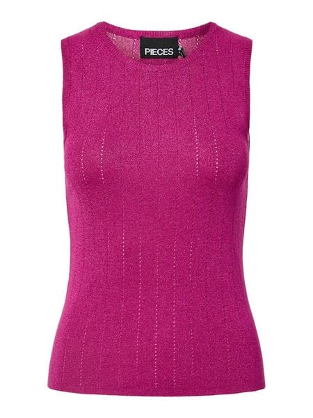Pieces Top "Pcsalima" w kolorze różowym rozmiar: XL. Różowe topy Pieces, s, bez wzorów, z wiskozy, bez kołnierzyka, bez ramiączek. Za 77.95 zł.