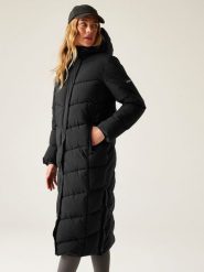 Regatta Płaszcz pikowany "Eloria" w kolorze czarnym rozmiar: 42. Czarne płaszcze Regatta, bez wzorów, bez kaptura. Za 343.73 zł.