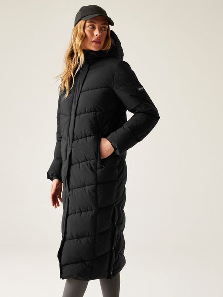 Regatta Płaszcz pikowany "Eloria" w kolorze czarnym rozmiar: 42. Czarne płaszcze Regatta, bez wzorów, bez kaptura. Za 308.18 zł.