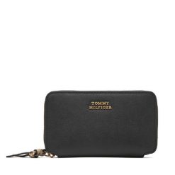 Portfel Tommy Hilfiger. Czarne portfele TOMMY HILFIGER, bez wzorów. Za 289.99 zł.
