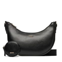 Torebka BOSS. Czarne torebki klasyczne Boss, bez wzorów, bez dodatków. Za 799.99 zł.