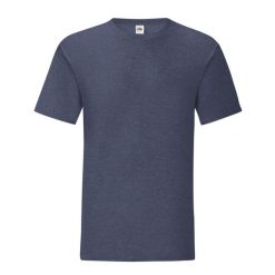 Koszulka Unisex Dla Dorosłych Iconic Heather. Niebieskie bluzki FRUIT OF THE LOOM, m, bez wzorów, sportowe, bez kołnierzyka, bez ramiączek. Za 33.99 zł.
