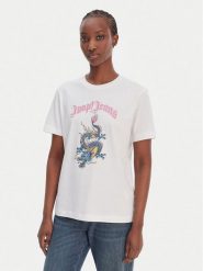 JOOP! Jeans T-Shirt Trinessa 30102434 Biały Regular Fit. Białe t-shirty Joop! Jeans, xs, bez wzorów, z bawełny, bez kołnierzyka, bez ramiączek. Za 379.99 zł.