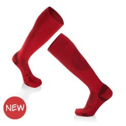 Skarpety piłkarskie 3/4 długości - czerwone. Czerwone skarpety TRY TO FLY, bez wzorów. W wyprzedaży za 67.01 zł.